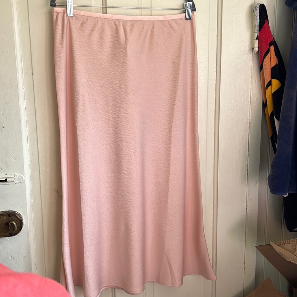 French Connection Light Pink Midi Skirt New with Tags